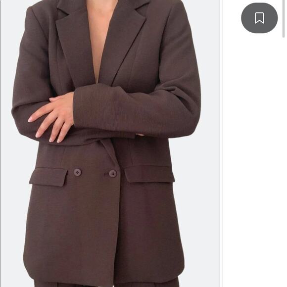 Stylein NWT Benito Brown Blazer Large - Picture 1 of 8